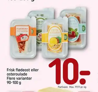 REMA 1000 Frisk flødeost eller osteroulade tilbud