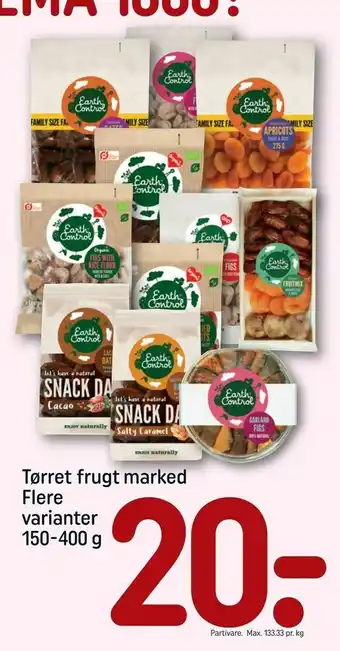 REMA 1000 Tørret frugt marked tilbud