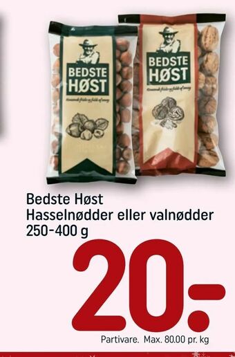 Bedste Høst Hasselnødder eller valnødder