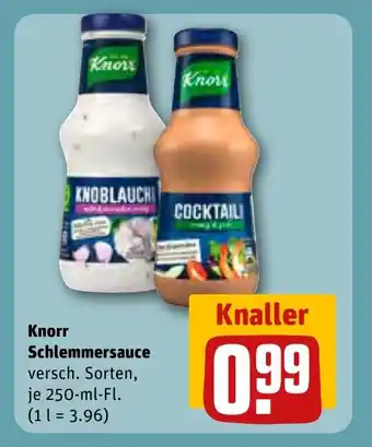 REWE KNORR Schlemmersauce tilbud