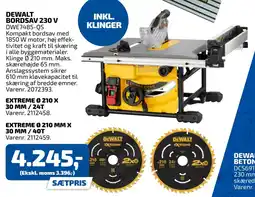 Davidsen DEWALT BORDSAV 230 V tilbud