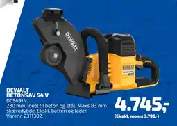 Davidsen DEWALT BETONSAV 54 V tilbud