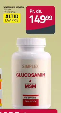 Fleggaard Glucosamin Simplex tilbud