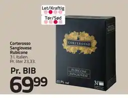 Fleggaard Corterosso Sangiovese Rubicone tilbud