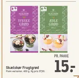 SPAR SKÆLSKØR Frugtgrød tilbud