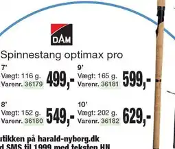 Harald Nyborg Spinnestang optimax pro tilbud