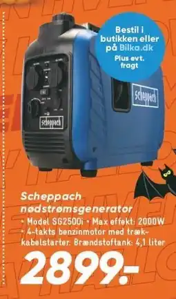 Bilka Scheppach nødstrømsgenerator tilbud
