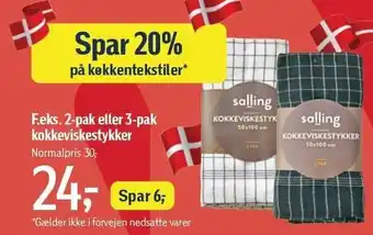 Føtex SPAR 20% på køkkentekstiler tilbud