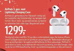 Føtex AirPods 3.gen. med Lightning Charging Case tilbud