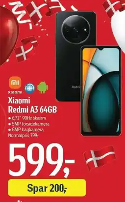 Føtex Xiaomi Redmi A3 64GB tilbud