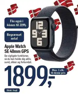 Føtex Apple Watch SE 40mm GPS tilbud
