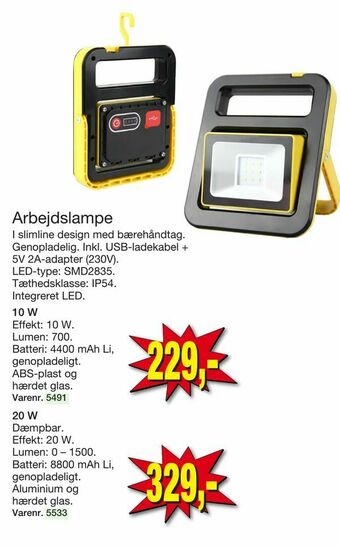 Harald Nyborg Arbejdslampe tilbud