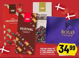 Løvbjerg TOMS MINI FAVORITTER, FESTIVAL, KARAMELLER EL. BOGØ CHOKOLADE tilbud