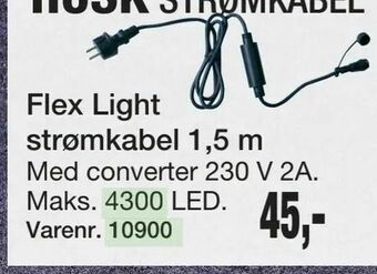 Harald Nyborg Flex Light strømkabel 1,5 m tilbud