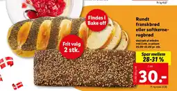 Lidl Rundt franskbrød eller softkernerugbrød tilbud