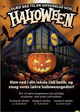 Lidl GLÆD DIG TIL EN UHYGGELIG GOD HALLOWEEN tilbud