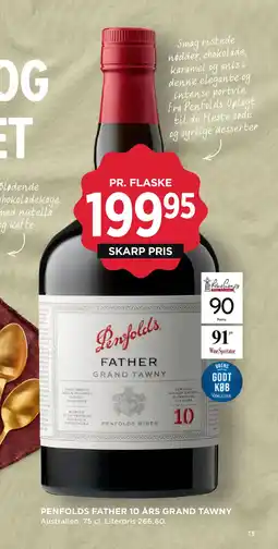 MENY PENFOLDS FATHER 10 ÅRS GRAND TAWNY tilbud