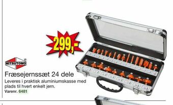 Harald Nyborg Fræsejernssæt 24 dele tilbud