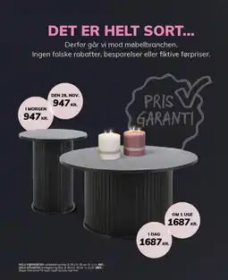 Daells Bolighus NOLA HJØRNEBORD ELLER SOFABORD tilbud