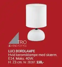 Daells Bolighus LUCI BORDLAMPE tilbud