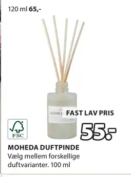 JYSK MOHEDA DUFTPINDE tilbud