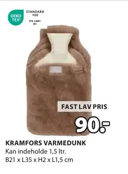JYSK KRAMFORS VARMEDUNK tilbud
