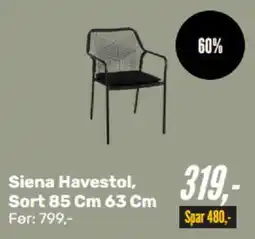 My Home Siena Havestol, Sort tilbud