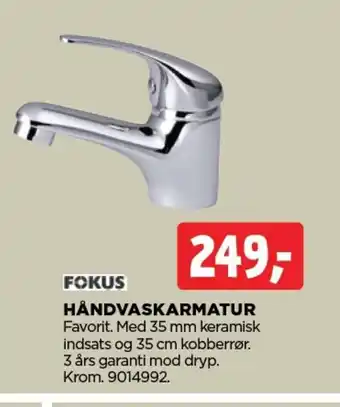 jem & fix FOKUS Håndvaskarmatur tilbud