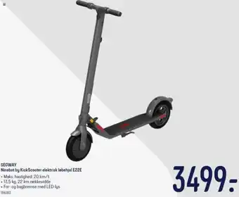 Segway Ninebot By KickScooter Elektrisk Løbehjul E22E