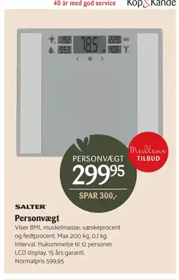 Kop & Kande Personvægt tilbud