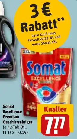 REWE DE SOMAT Excellence Premium Geschirrreiniger tilbud
