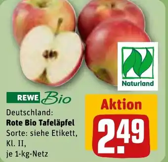 REWE Rote Bio Tafeläpfel tilbud