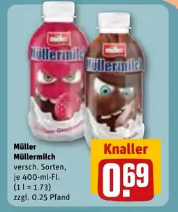 REWE DE MÜLLER Müllermilch tilbud