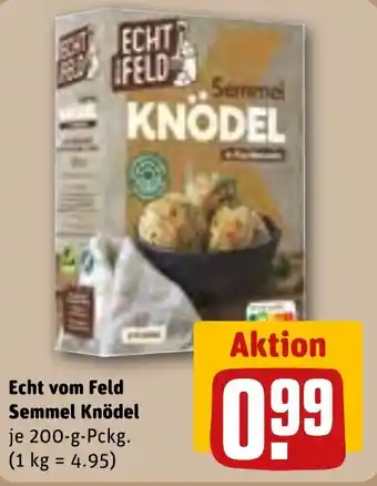 REWE Echt vom Feld Semmel Knödel tilbud