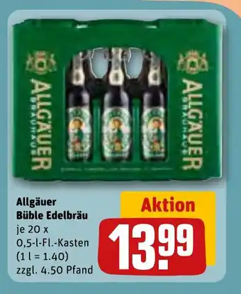 REWE ALLGÄUER Büble Edelbräu tilbud