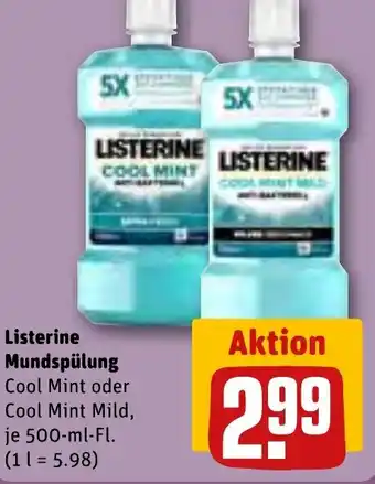 REWE LISTERINE Mundspülung tilbud