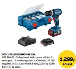 XL-BYG Bosch Slagboremaskine 18v tilbud