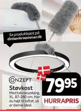 Din Isenkræmmer CONZEPT Støvkost tilbud