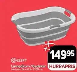 Din Isenkræmmer CONZEPT Linnedkurv/badekar tilbud