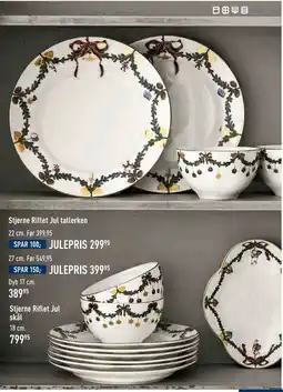 Imerco Stjerne Riflet Jul tallerken tilbud