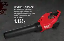 Johannes Fog MILWAUKEE 18 V LØVBLÆSER tilbud