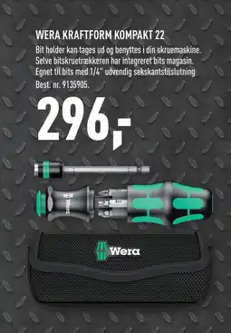 Johannes Fog WERA KRAFTFORM KOMPAKT 22 tilbud