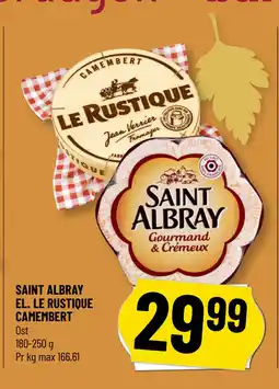 Løvbjerg SAINT ALBRAY EL. LE RUSTIQUE CAMEMBERT tilbud