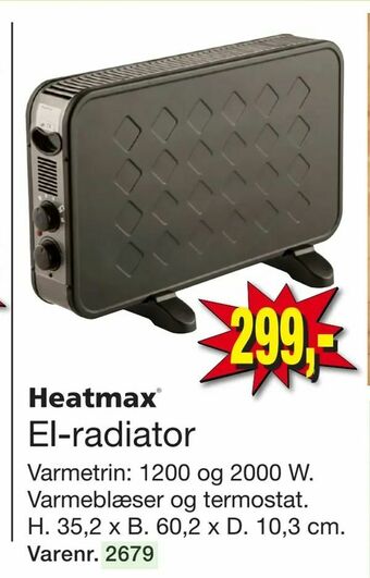 Harald Nyborg El-radiator tilbud