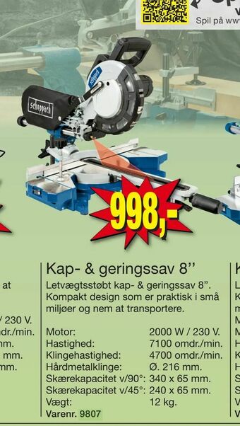 Harald Nyborg Kap- & geringssav 8'' tilbud