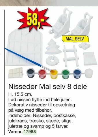 Harald Nyborg Nissedør Mal selv 8 dele tilbud