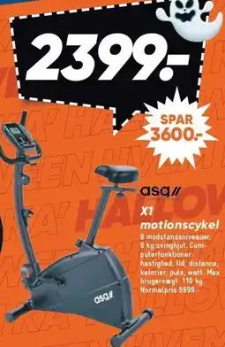 Bilka X1 motionscykel tilbud