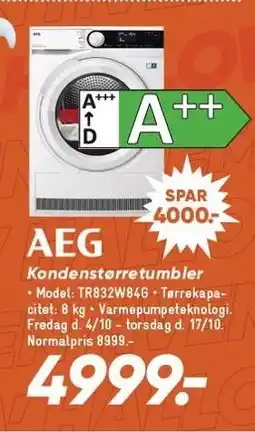 Bilka AEG Kondenstørretumbler tilbud