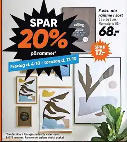 Bilka SPAR 20% på rammer tilbud