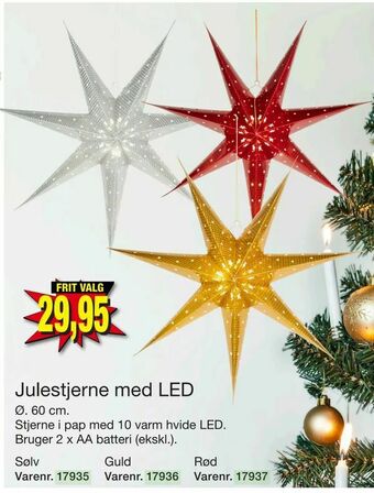 Harald Nyborg Julestjerne med LED tilbud